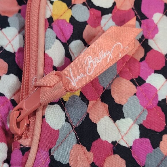 Vera Bradley Crossbody Bag Adjustable Strap Card Holder Pixie Confetti Pink - Picture 4 of 7